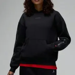 ウィメンズ ジョーダン ブルックリン フリース プルオーバー L/S フーディ黒
