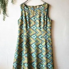 セットフォア『Ｌ』レトロ モダン ノースリーブ 膝丈 ワンピース フォーマル