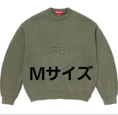 Supreme Overdyed Raised Sweater Olive L - メルカリ