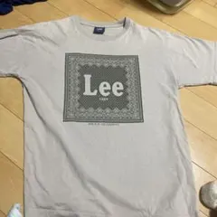 Lee Tシャツ バンダナ柄 プリント グレー