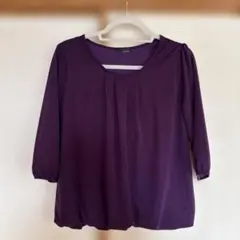 【✨️値下げ中✨️】レディーストップス バルーンスリーブ 七分袖 パープル 紫