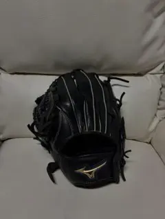 Mizuno 軟式グローブ レザー ブラック - メルカリ