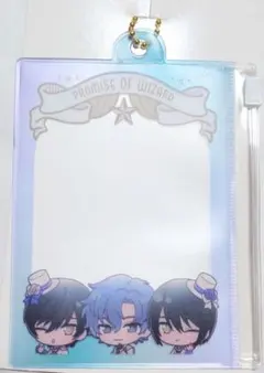 チェーン付きファスナーケース　スノー&ホワイト&フィガロ