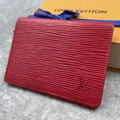 LOUIS VUITTON エピ カードケース レッド - メルカリ