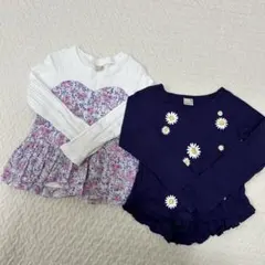 美品♡petit main 長袖トップス 110cm 2P