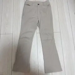 PLUSIV カジュアルパンツLサイズ　ストレッチパンツ　伸縮性 ベージュ