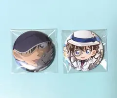 名探偵コナン　怪盗キッド　プラザ　おやつ　缶バッジ　2点セット
