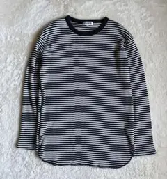 ト*ン様 00s Y2K アーカイブ　グランジ　フェード　ボーダーサーマルロンT