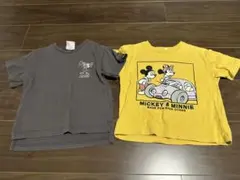 ミッキー・ミニー Tシャツ 2枚セット 110