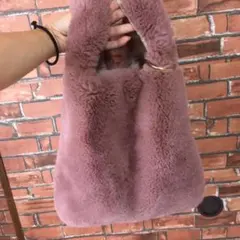 レディース ハンドバッグ フェイクファー フワモコ ふわふわ モコモコ