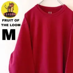 USA古着 FRUIT OF THE LOOM　スウェットM　レッド