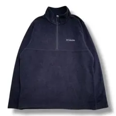 F1311　【即購入OK】Columbia　ハーフジップフリース　XL　ブラック