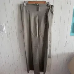 MICHEL KLEIN グレー ワイドパンツ 38