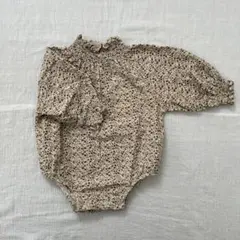 韓国子供服　花柄　ブラウスロンパース 70サイズ