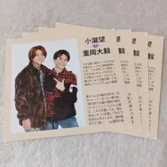 小瀧望・重岡大毅 TVガイド オール2ショットペア推しBOOK 切り抜き