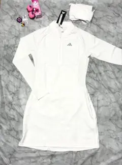 新品 adidasgolf S UVケアシャツ スカート セット ホワイト 白 - メルカリ