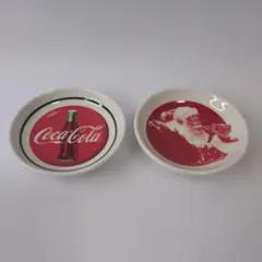 コカ・コーラ 豆皿 2枚セット サンタクロース