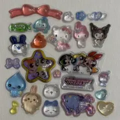 54 ボンボンドロップシール　立体シール　フレークシール　キャラクター