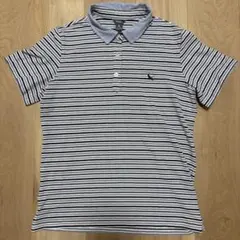 【Eddie Bauer エディーバウアー】 半袖ポロシャツ ストライプ柄