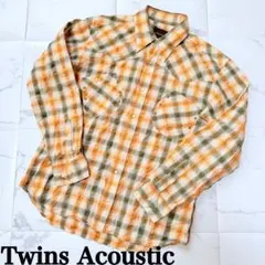 ツインズ　アコースティック ウエスタン 長袖 シャツ Y2K グランジ アメカジ