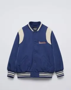 【美品】ZARA ボンバージャケット スタジャン　ブルゾン　刺繍　アウター　野球