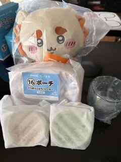 一番くじ ちいかわ ぬいぐるみ ポーチ グラス 4点セット - メルカリ