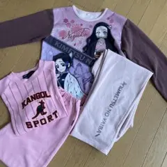 女の子　150 パジャマセット 鬼滅の刃　KANGOL
