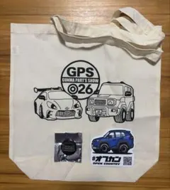【非売品】ランドクルーザーFJ トートバッグ、オープンカントリー、プラド缶バッジのサムネイル