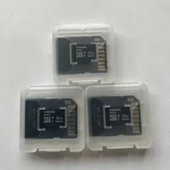 中古品 東芝microSDHC UHS-Ⅰカード32GB Class10 3個