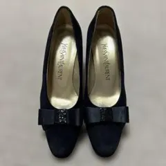 Yves Saint Laurent パンプス ブラック リボン　ヒール　35のサムネイル