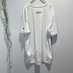 チャンピオン メンズ　ホワイトTシャツ バスケットボール　スポーツ　a094