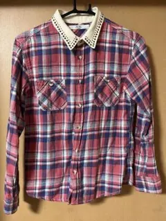 ユナイテッド・アローズレッド・チェック 長袖シャツ