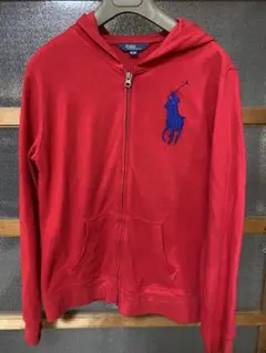 Polo by Ralph Lauren ジップアップパーカー 赤 ピッグポニーのサムネイル