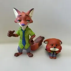 ズートピア ニック・ワイルド フィギュア 2体セット