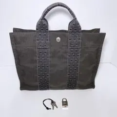 美品 HERMES エルメス エールラインPMトートバッグ 鍵カデナ付のサムネイル