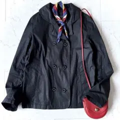 トラディショナルウェザーウェア ダブル コーティングコットン ジャケット 黒