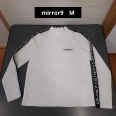 mirror9 ミラーナイン ゴルフ　長袖シャツ　レディースM　ホワイト