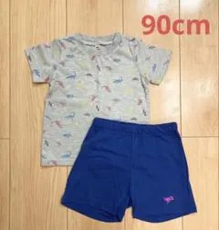 西松屋　恐竜柄Tシャツとショートパンツセット 90cm 部屋着　パジャマ