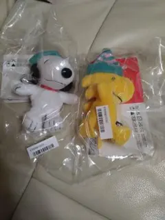 スヌーピー＆ウッドストック　ウインターバージョン　2体セット