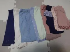 ベビー用レギンスパンツ　スパッツ　短パン　10点まとめ売り80cm