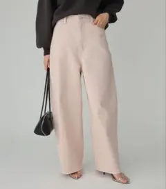 【hnmyg様専用】バビロン バレルレッグデニムパンツ ベビーピンク 36のサムネイル