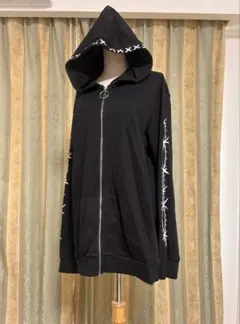 S*i様 NieR clothing ZIP Parker パーカー 黒のサムネイル