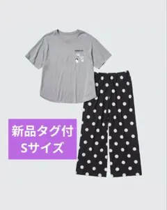 【新品タグ付】ユニクロ　ムーミン　ラウンジセット　Sサイズ　半袖のサムネイル