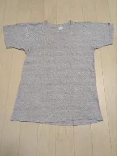 Champion 80's グレー Vネック Tシャツ Lサイズ ヴィンテージ