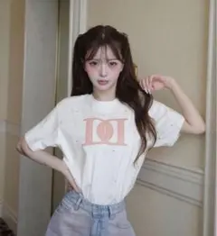 ダーリッチ Darich キルティングビジューアップリケTシャツ - メルカリ