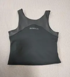 【SUKALA】シマープリント ショートタンクトップ ヨガトップス Ｓのサムネイル