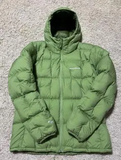 モンベル キャンバスカントリー ダウンジャケット メンズ XS ベージュ