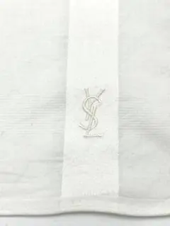 Yves Saint Laurent ハンカチ スカーフ ホワイト