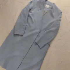 UNITED TOKYO ライトブルー ノーカラーコート サイズ2