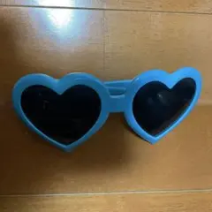 水色 ハート型 サングラス